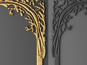 cartouches frame 3d Model 3D