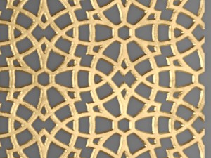 lattice arab panel 3D-Modell