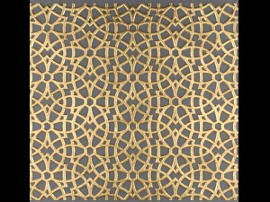 lattice arab panel 3D-Modell