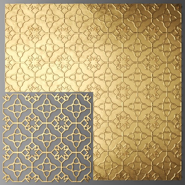 lattice arab panel 3D 모델 .c4d .max .obj .3ds .fbx .stl .blend 
