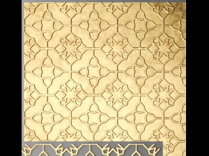 lattice arab panel 3D 모델