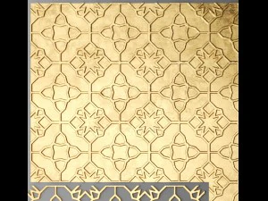 lattice arab panel 3D Model