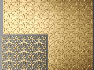 panel lattice grille Modello 3D
