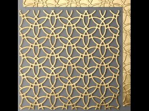 panel lattice grille 3D Model