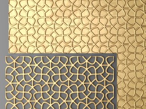 panel lattice grille 3Dモデル