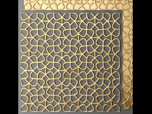 panel lattice grille 3D Model