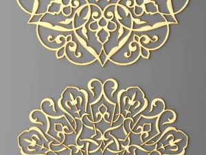 rosette round molding 3D Model
