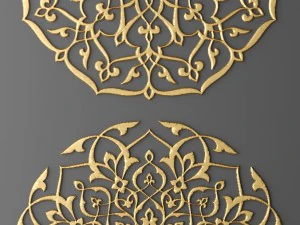 rosette round molding 3D Model
