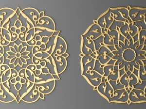 rosette round molding 3D Model