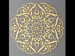rosette round molding 3D Model