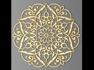 rosette round molding 3D Model