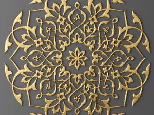 rosette round molding 3D Model