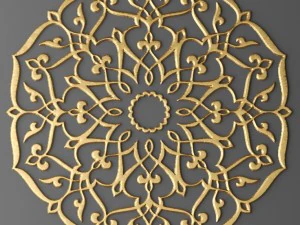 rosette round molding 3D Model