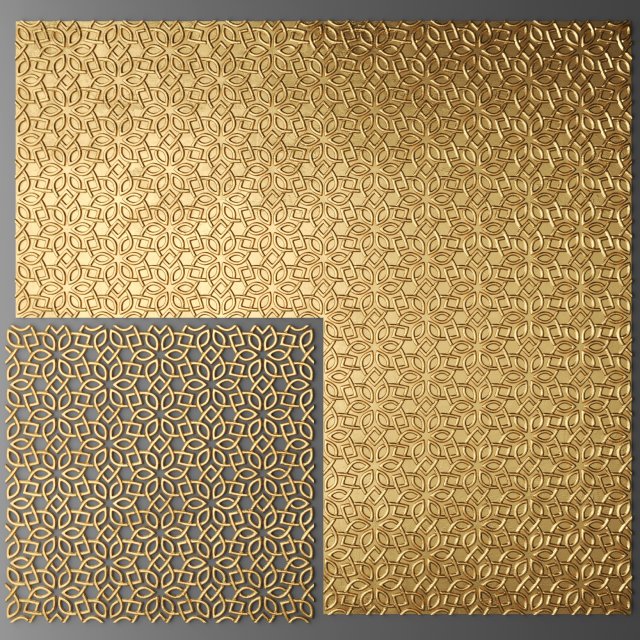 lattice arab panel 3D 模型 .c4d .max .obj .3ds .fbx .stl .blend 