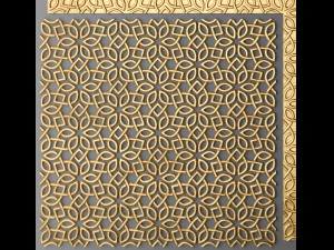 lattice arab panel 3D 模型