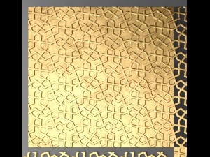 lattice arab panel Modelo 3D
