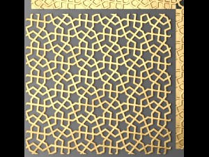 lattice arab panel Modelo 3D