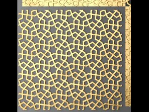 lattice arab panel 3D Model