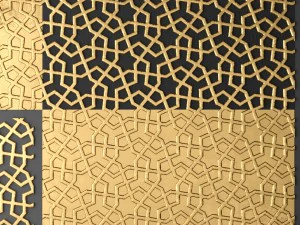 lattice arab panel 3D Model