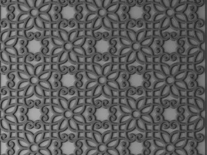 격자 아랍 패널 3D 모델