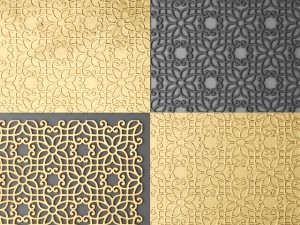 lattice arab panel 3D 模型
