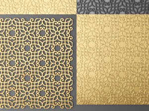 lattice arab panel 3D 模型