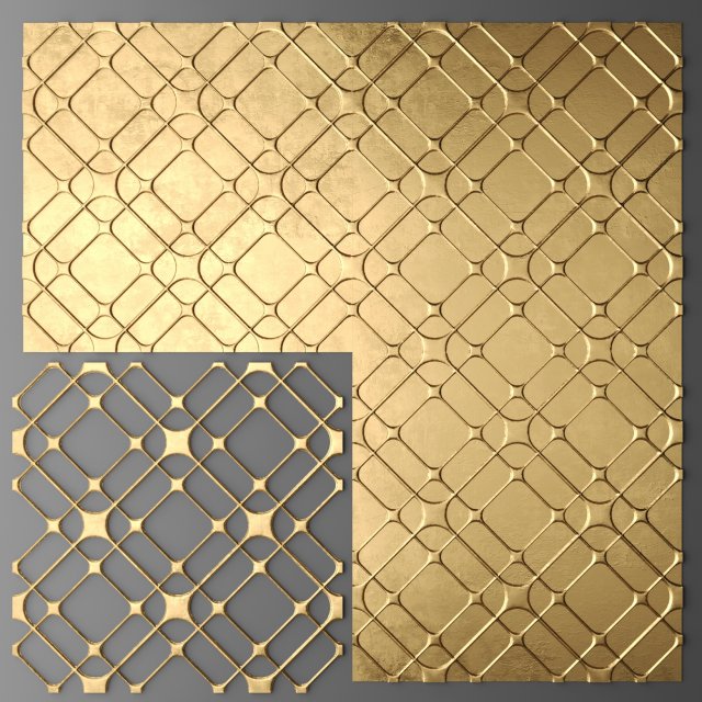 panel lattice grille 3D Model .c4d .max .obj .3ds .fbx .stl .blend 
