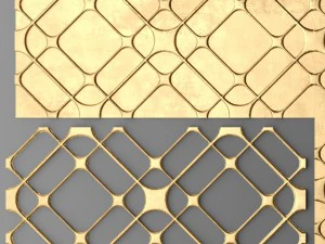 panel lattice grille 3D Model