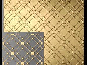 panel lattice grille 3D Model