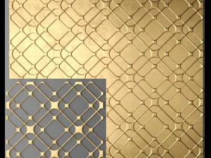 panel lattice grille 3D Model