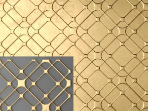 panel lattice grille 3D Model