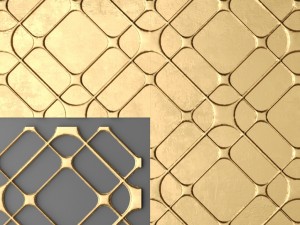 panel lattice grille 3D Model