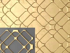 panel lattice grille 3D Model