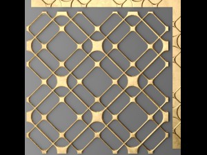 panel lattice grille 3D Model