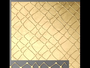 panel lattice grille Model 3D
