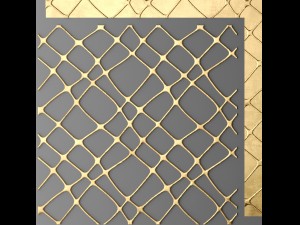 panel lattice grille Model 3D