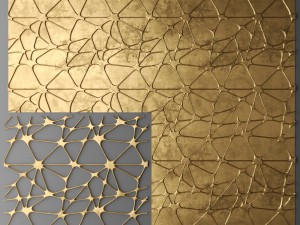 panel lattice grille 3D 모델