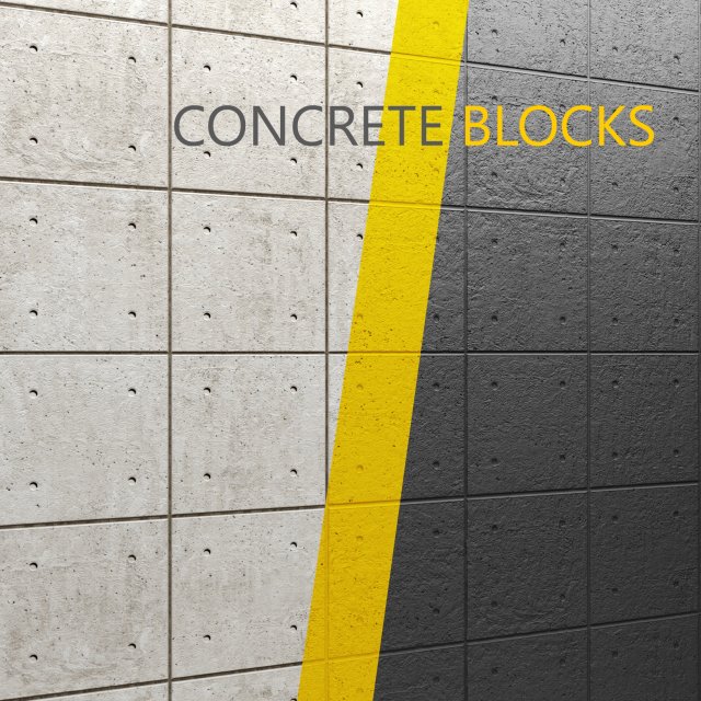 concrete panel 3D Model .c4d .max .obj .3ds .fbx .stl .blend 