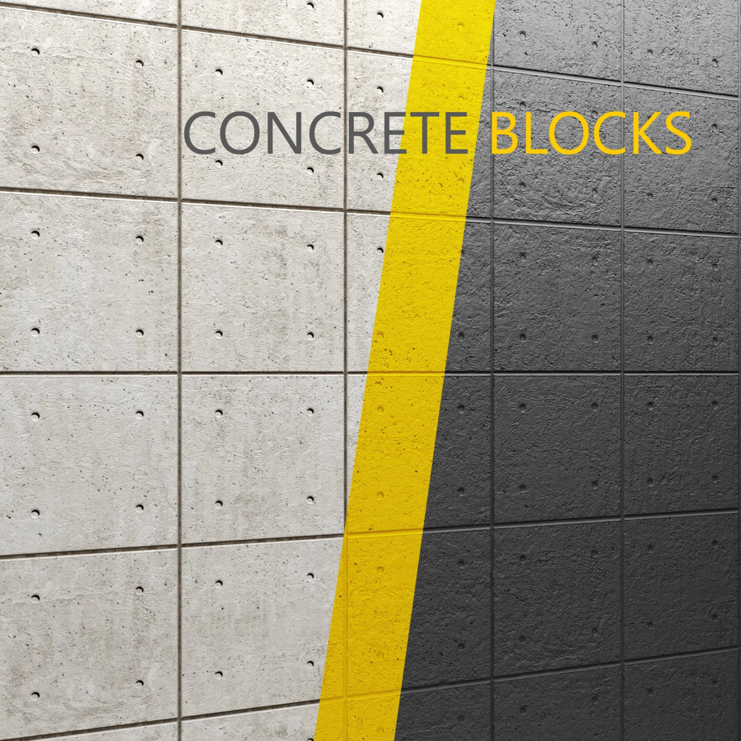 concrete panel 3D Model .c4d .max .obj .3ds .fbx .stl .blend 