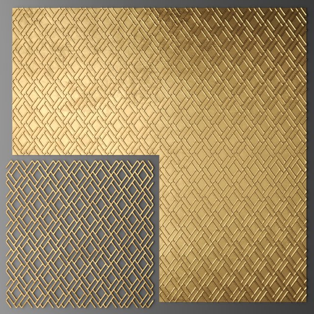 panel lattice grille 3D 模型 .c4d .max .obj .3ds .fbx .stl .blend 