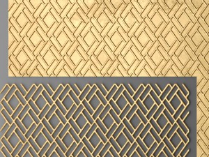 panel lattice grille 3D 模型