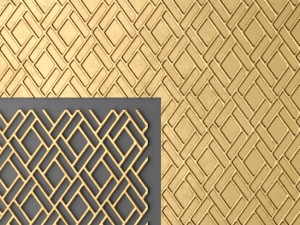 panel lattice grille 3D 模型