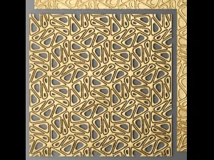 panel lattice grille 3D Model