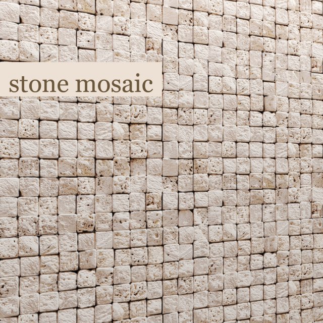 stone mosaic marble 3D मॉडल .c4d .max .obj .3ds .fbx .stl .blend 