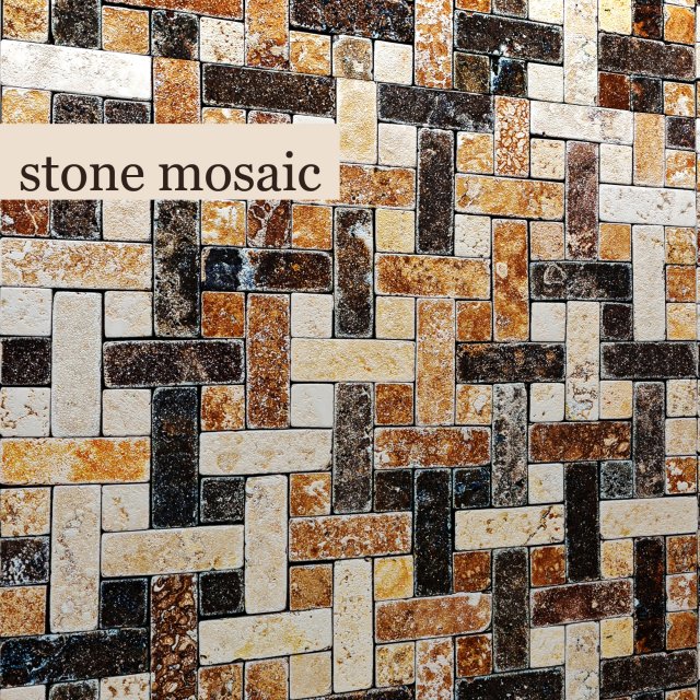 stone mosaic 3D Модель .c4d .max .obj .3ds .fbx .stl .blend 