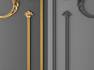 stucco decor frame 3D मॉडल