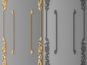 stucco decor frame 3D-Modell