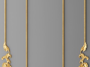 stucco decor frame 3D Модель