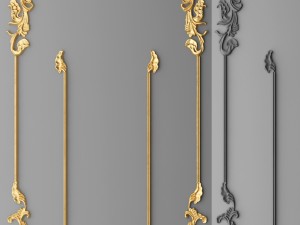 stucco decor frame 3D Модель