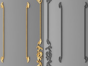 stucco decor frame 3D Модель